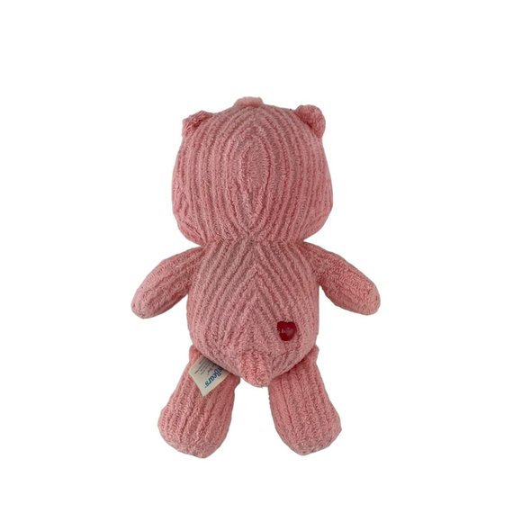 Care Bears Cheer Bear Plush Pink Terry Cloth Ribbed Rainbow 2003 TCFC Vintage - Picture 2 of 8